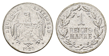 Германия игровой жетон в 1 рейхсмарку 1926 диаметр 23 мм, вес 0,6 гр картон 4704-232