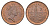 Гибралтар 2 пенса 1990 KM 21 бронза UNC 4666-311