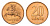 Литва 20 центов (сентов) 1991 год-тип KM 89 бронза UNC 4694-1227