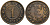 ДАНИЯ 1 СКИЛЛИНГ РИГСМОНТ 1860 ФРЕДЕРИК VII (1848-1863) KM 763 (С135) бронза 27-455