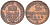 ПРУССИЯ 2 ПФЕННИГА 1868 В KM 481 медь 175-311