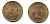 Великобритания 1/2 пенни 1967 Елизавета II (1952-2022) KM 896, Spink 4158 бронза UNC 4110-522
