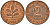 ФРГ 2 пфеннига 1988 J J.381a, KM 106a сталь плакированная медью    4598-922