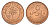 Бахрейн 5 филсов 1965 год-тип KM 2 бронза UNC 4674-845