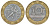 Франция 10 франков 1989 тип гений Бастилии KM 964.1, Le Franc 375.3 биметалл 45-616